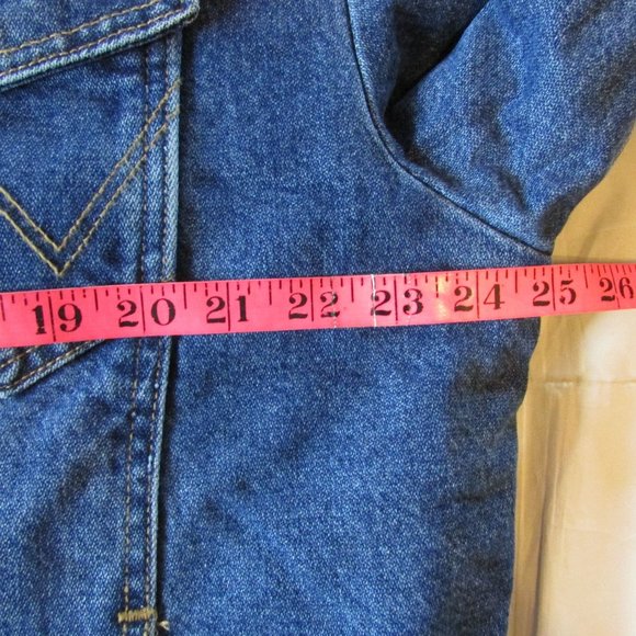 Wrangler Yellowstone Men's Large Sherpa Lined Denim Jean Jacket - Picture 4 of 6